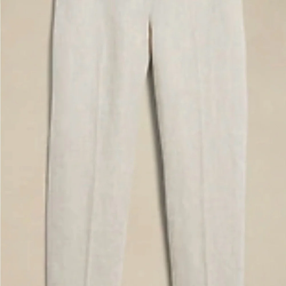 Banana republic women’s linen blend beige pants trousers size 0 petite NWT